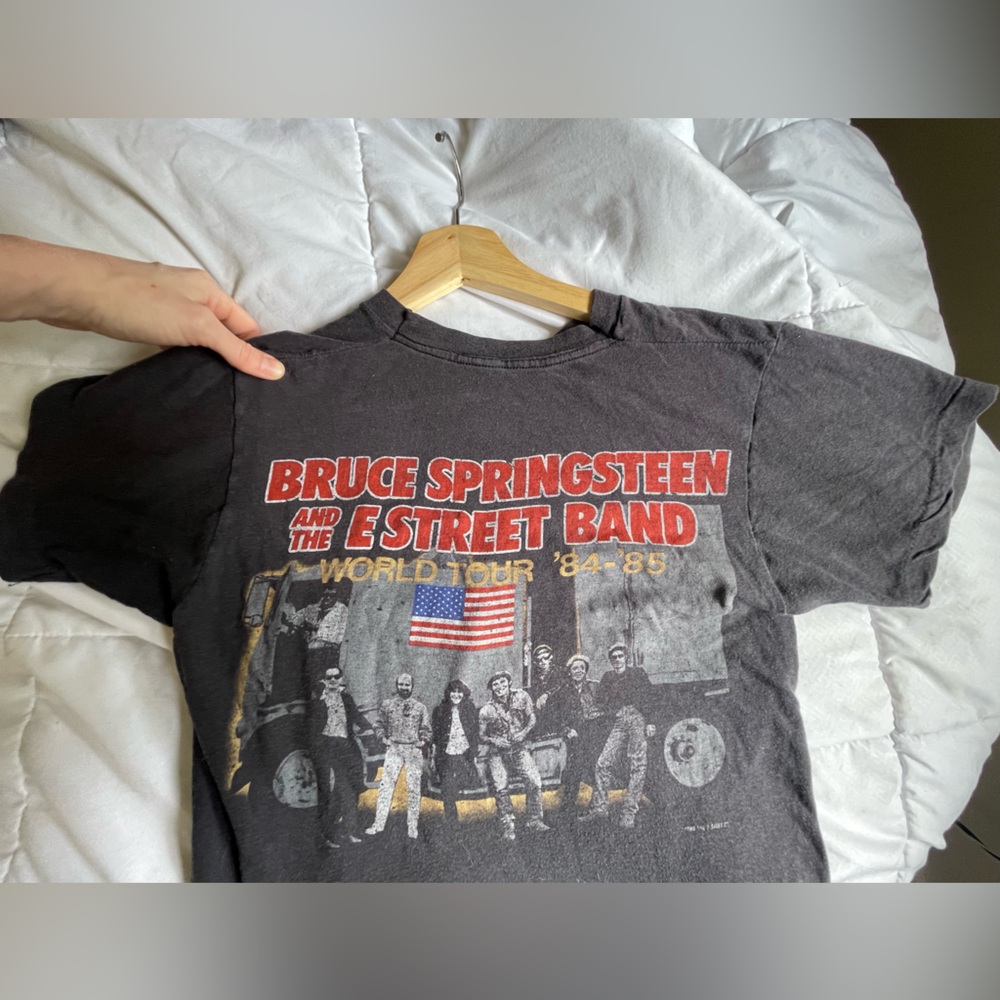 Vintage Bruce Springteen T-Shirt Tee True 80's Merch E-Street Band Tour NJ 1984